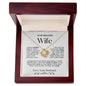 To My Beautiful Wife Love Knot Necklace | White