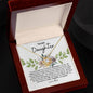 Daughter Love Knot Necklace | Flowers | C30011TG, C30011TR, PB23-WOOD, PT-4377, TNM-1, USER-249647