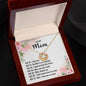 I Love You Mom Love Knot Necklace