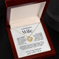 To My Beautiful Wife Love Knot Necklace | White