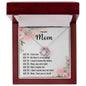 I Love You Mom Love Knot Necklace