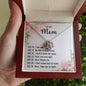 I Love You Mom Love Knot Necklace