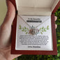 Granddaughter Love Knot Necklace - Grandma's Gift | C30011TG, C30011TR, PB23-WOOD, PT-4377, TNM-1, USER-249647