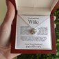 To My Beautiful Wife Love Knot Necklace | White