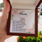I Love You Mom Love Knot Necklace