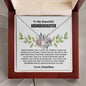 Granddaughter Love Knot Necklace - Grandma's Gift | C30011TG, C30011TR, PB23-WOOD, PT-4377, TNM-1, USER-249647