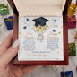 Dear Daughter Happy Graduation Love Knot Necklace