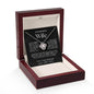 To My Beautiful Wife Love Knot Necklace | Black