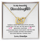 Granddaughter Interlocking Hearts Necklace - Grandpa's Gift | C30028T, C30028TG, lx-C30028, PB23-WOOD, PT-4382, TNM-1, USER-249647