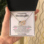 Granddaughter Interlocking Hearts Necklace - Grandpa's Gift | C30028T, C30028TG, lx-C30028, PB23-WOOD, PT-4382, TNM-1, USER-249647