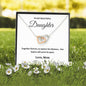 To My Daughter Together Forever Interlocking Hearts Necklace