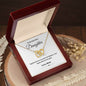 To My Daughter Together Forever Interlocking Hearts Necklace
