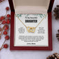 To My Daughter Interlocking Hearts Necklace | C30028T, C30028TG, lx-C30028, PB23-WOOD, PT-4382, TNM-1, USER-249647