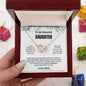 To My Daughter Interlocking Hearts Necklace | C30028T, C30028TG, lx-C30028, PB23-WOOD, PT-4382, TNM-1, USER-249647