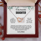 To My Daughter Interlocking Hearts Necklace | C30028T, C30028TG, lx-C30028, PB23-WOOD, PT-4382, TNM-1, USER-249647