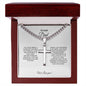 To Our Dad Artisan Cross Necklace | A1316T, C30184T, E070T, PB23-WOOD, PT-4407, TNM-1, USER-249647
