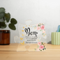 Charming Acrylic Flower Puzzle Plaque