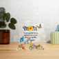 Mom Butterflies Printed Acrylic Puzzle Plaque
