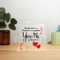 You & Me Together Forever Printed Acrylic Puzzle Plaque