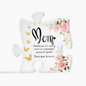 Charming Acrylic Flower Puzzle Plaque