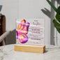 To My Daughter Butterfly Acrylic Plaque | G022, lx-G002, PT-4751, USER-249647, W002, W003