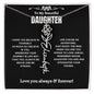 To My Daughter Personalized Flower Name Necklace | A1333T, A1333TG, E146T, E146TG, E147T, E147TG, E148T, E148TG, E149T, E149TG, E150T, E150TG, E151T, E151TG, E152T, E152TG, E153T, E153TG, E154T, E154TG, E155T, E155TG, E156T, E156TG, E157T, E157TG, PB23-WO