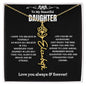 To My Daughter Personalized Flower Name Necklace | A1333T, A1333TG, E146T, E146TG, E147T, E147TG, E148T, E148TG, E149T, E149TG, E150T, E150TG, E151T, E151TG, E152T, E152TG, E153T, E153TG, E154T, E154TG, E155T, E155TG, E156T, E156TG, E157T, E157TG, PB23-WO