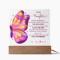 To My Daughter Butterfly Acrylic Plaque | G022, lx-G002, PT-4751, USER-249647, W002, W003