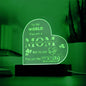 You are the World Mom Engraved Acrylic Heart Plaque