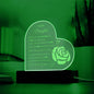 To My Daughter Engraved Heart Acrylic Plaque | E027, lx-E002, PT-6843, USER-249647, W003, W005
