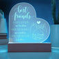 Best Friends Engraved Heart Acrylic Plaque | E027, lx-E002, PT-6843, USER-249647, W003, W005