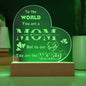 You are the World Mom Engraved Acrylic Heart Plaque