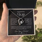 To My Beautiful Wife Forever Love Necklace | Black