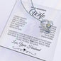 To My Beautiful Wife Forever Love Necklace | White