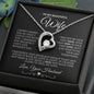 To My Beautiful Wife Forever Love Necklace | Black