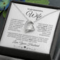 To My Beautiful Wife Forever Love Necklace | White