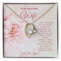 To My Beautiful Wife Forever Love Necklace | C30025TG, C30025TR, lx-C30025, PB23-WOOD, PT-781, TNM-1, USER-249647