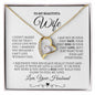 To My Beautiful Wife Forever Love Necklace | White