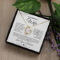To My Beautiful Wife Forever Love Necklace | White