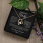 To My Beautiful Wife Forever Love Necklace | Black
