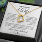 To My Beautiful Wife Forever Love Necklace | White