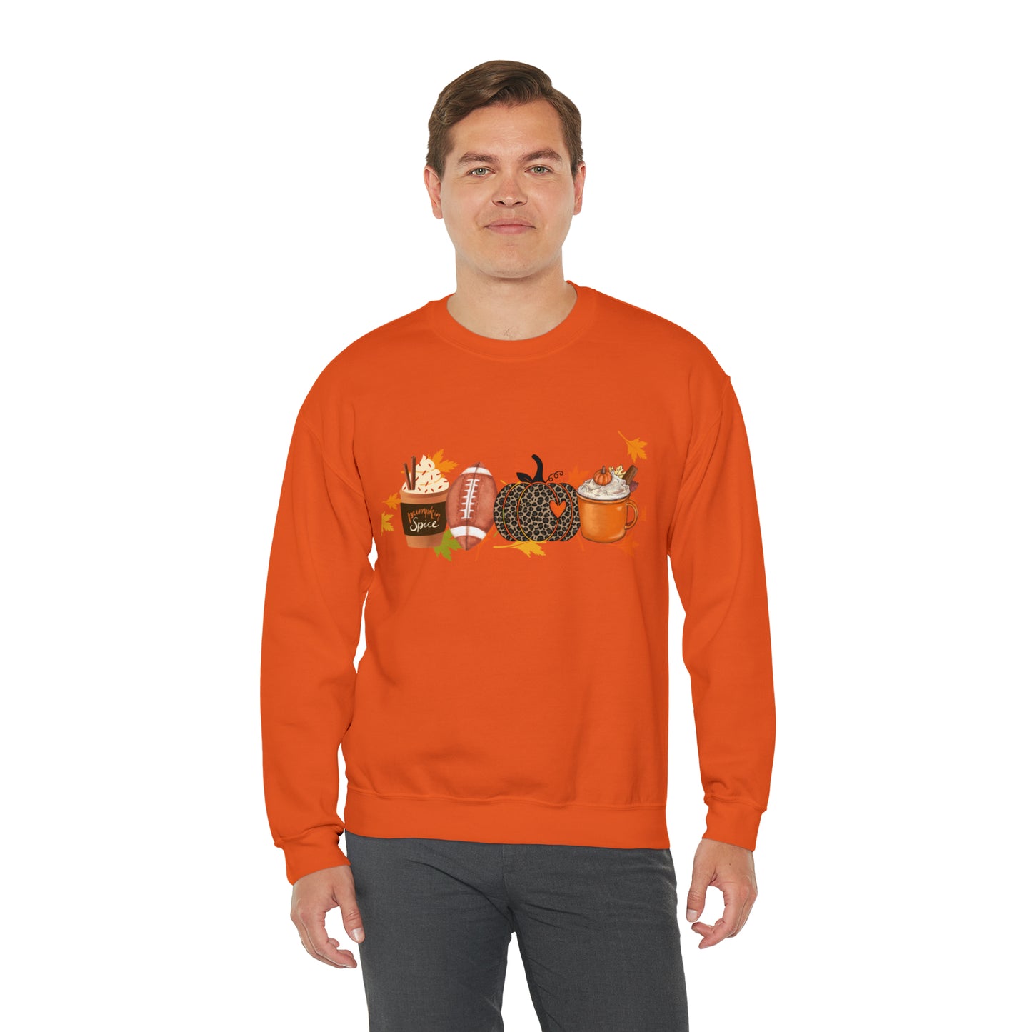 Fall Football Pumpkin Unisex Crewneck Sweatshirt | Crew neck, DTG, Men's Clothing, Regular fit, Sweatshirts, Unisex, Valentine's Day Picks, Women's Clothing