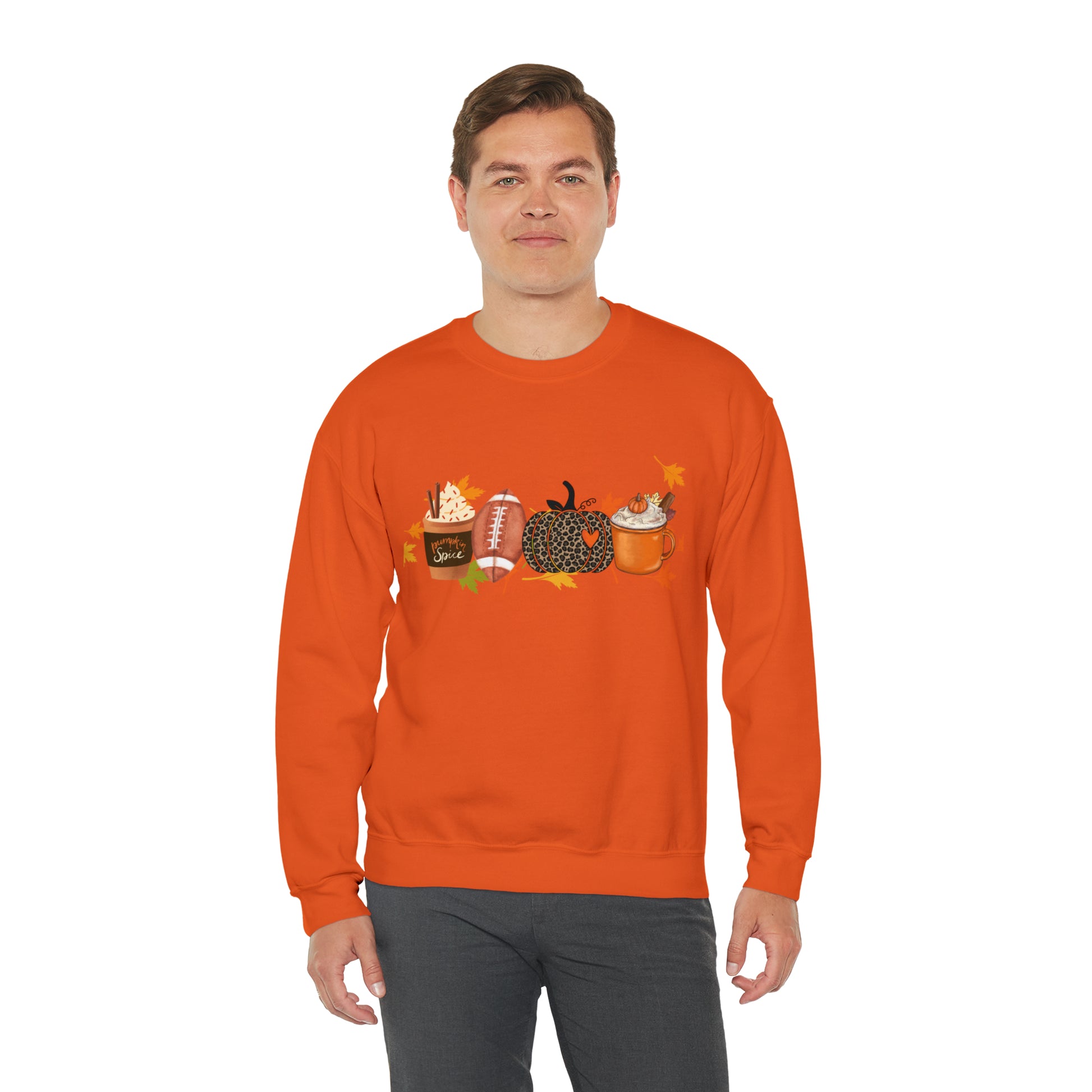 Fall Football Pumpkin Unisex Crewneck Sweatshirt | Crew neck, DTG, Men's Clothing, Regular fit, Sweatshirts, Unisex, Valentine's Day Picks, Women's Clothing