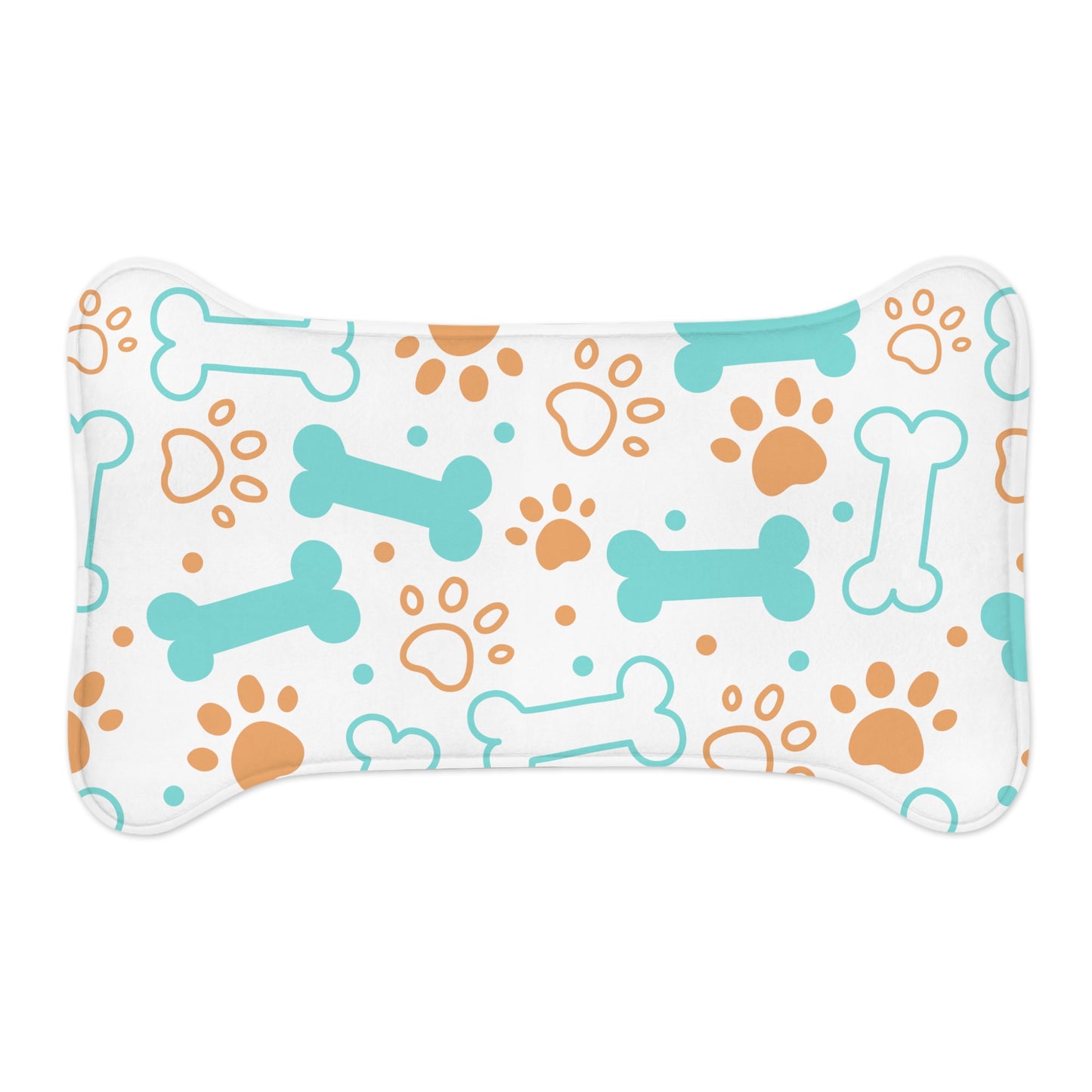 Pet Feeding Mats Paw Dog Bone Design | Accessories, Cat, Cats, dog, Dogs, Indoor, Pet, Pets, Sublimation