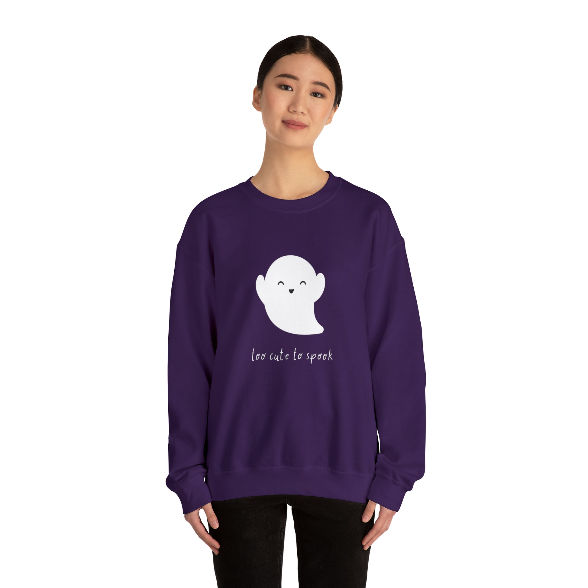 Too Cute To Spook Unisex Crewneck Sweatshirt | Crew neck, DTG, Men's Clothing, Regular fit, Sweatshirts, Unisex, Valentine's Day Picks, Women's Clothing