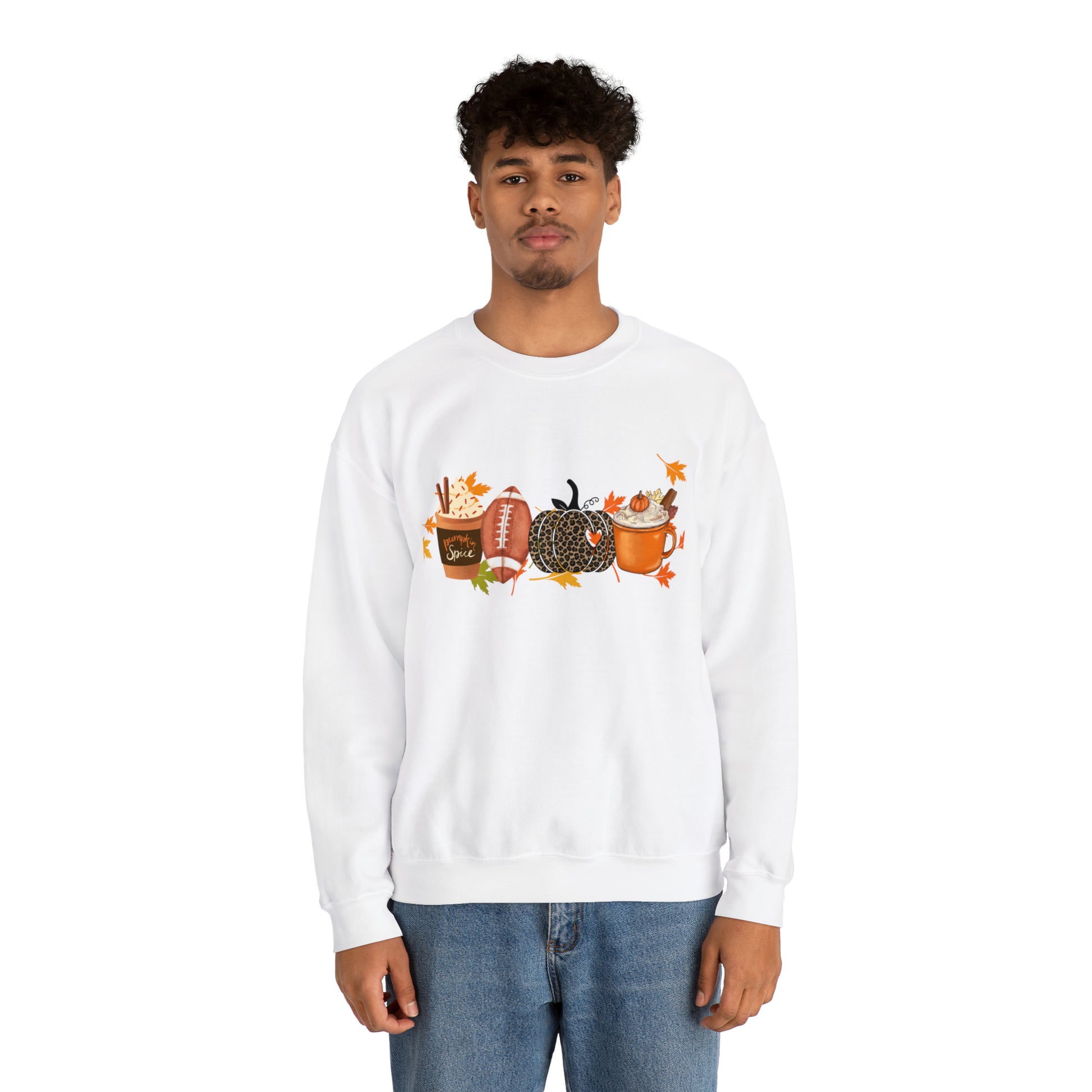 Fall Football Pumpkin Unisex Crewneck Sweatshirt | Crew neck, DTG, Men's Clothing, Regular fit, Sweatshirts, Unisex, Valentine's Day Picks, Women's Clothing