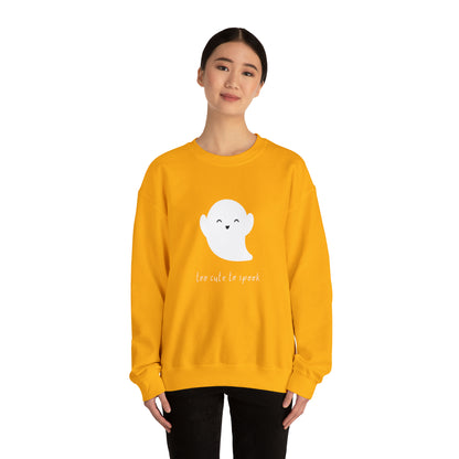 Too Cute To Spook Unisex Crewneck Sweatshirt | Crew neck, DTG, Men's Clothing, Regular fit, Sweatshirts, Unisex, Valentine's Day Picks, Women's Clothing