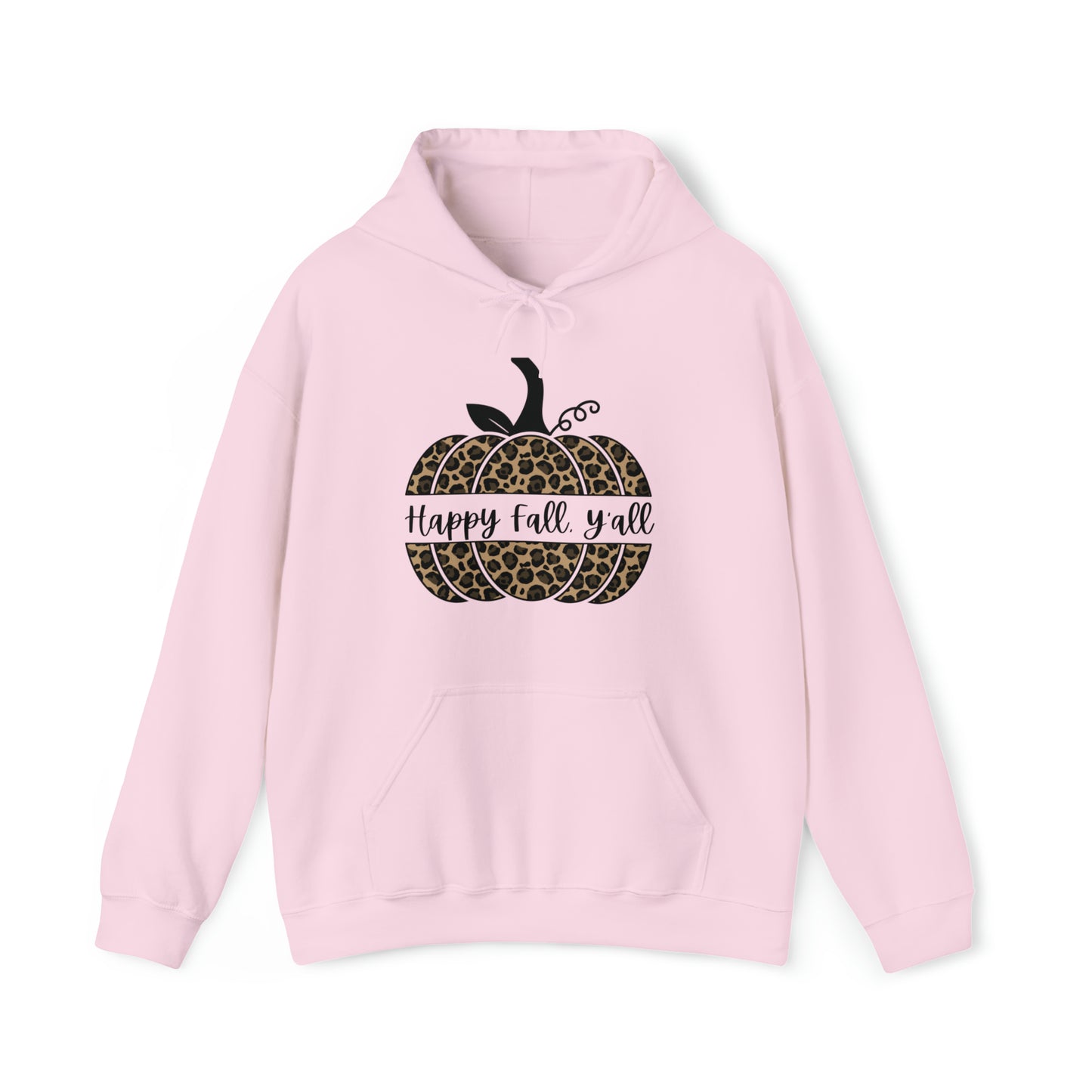 Happy Fall Y'all Hooded Unisex Hooded Sweatshirt | DTG, Hoodies, Men's Clothing, Regular fit, Unisex, Women's Clothing