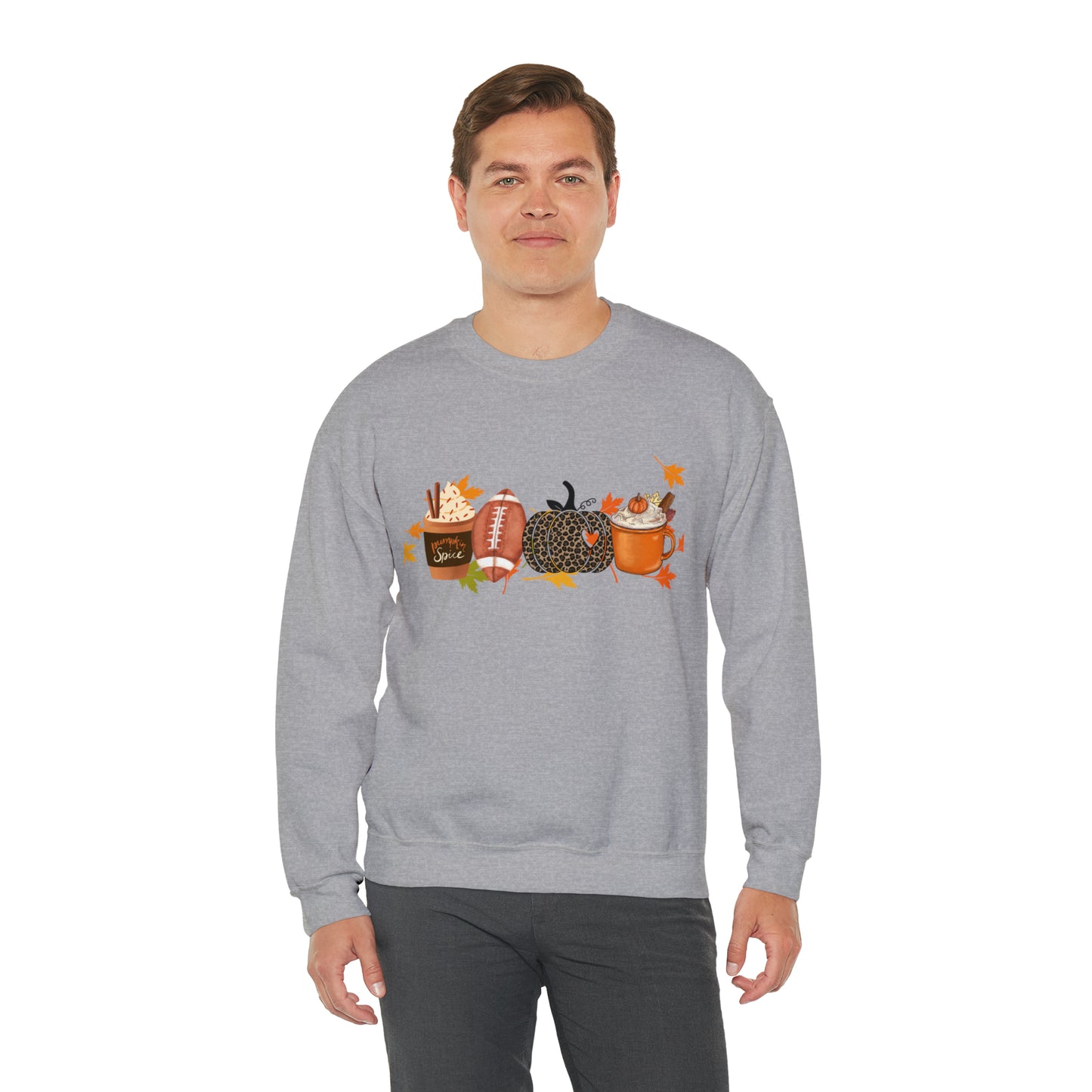 Fall Football Pumpkin Unisex Crewneck Sweatshirt | Crew neck, DTG, Men's Clothing, Regular fit, Sweatshirts, Unisex, Valentine's Day Picks, Women's Clothing