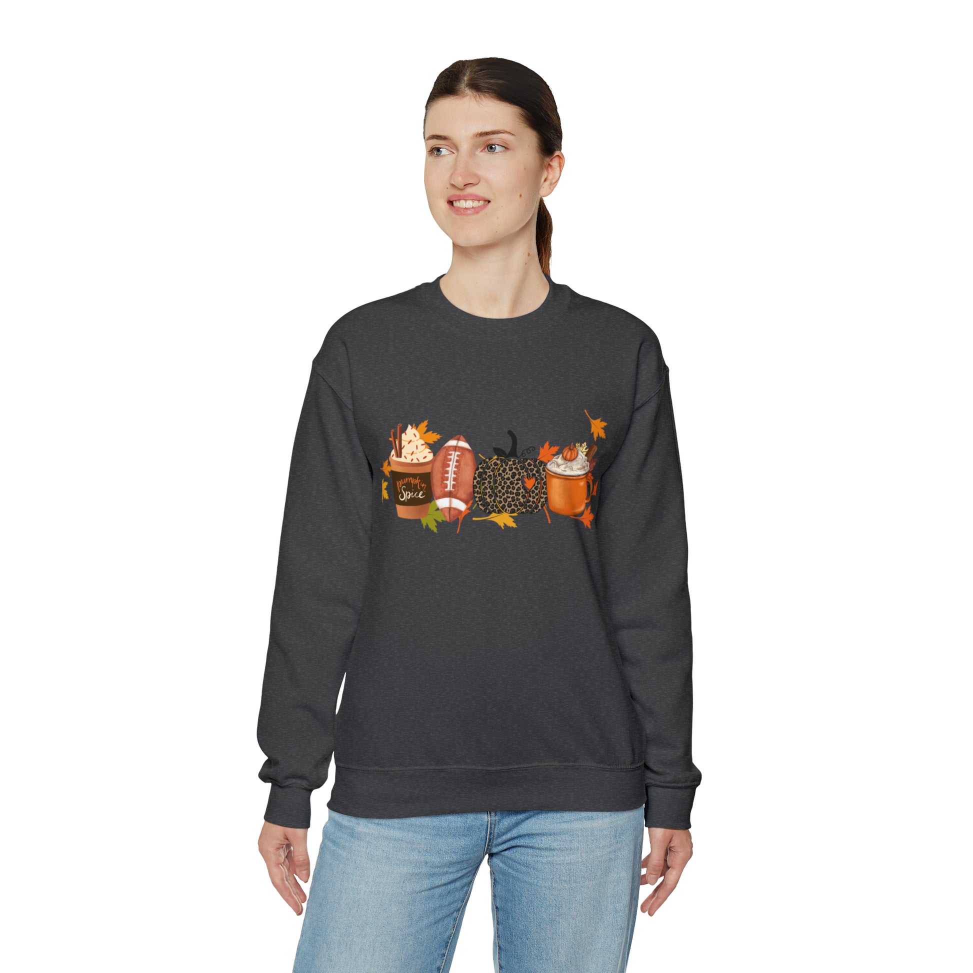 Fall Football Pumpkin Unisex Crewneck Sweatshirt | Crew neck, DTG, Men's Clothing, Regular fit, Sweatshirts, Unisex, Valentine's Day Picks, Women's Clothing